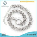 Machine for making silver chains,silver plated necklace chains,silver pearl design necklace